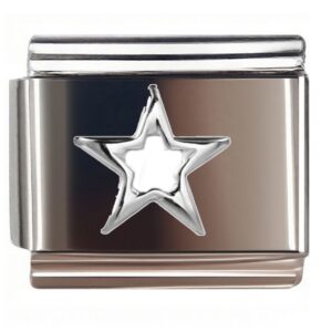 Hollow Star Italian Charms Bracelet