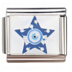 Evil Eye Star Italian Charms Bracelet