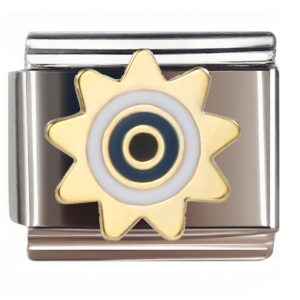 Star Evil Eye Italian Charms Bracelet