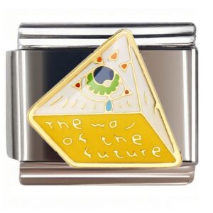 Devil's Eye Future Pyramid Italian Charms Bracelet