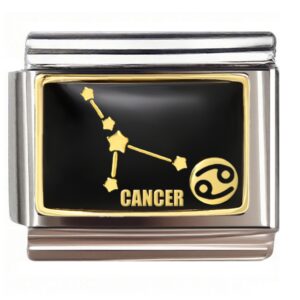 Cancer Constellation Symbol Italian Charms Bracelet