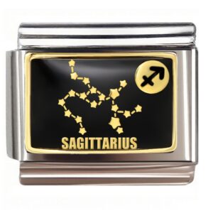 Sagittarius Constellation Design Italian Charms Bracelet