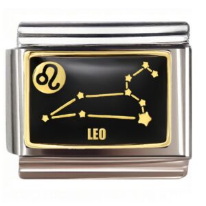Leo Zodiac Constellation Italian Charms Bracelet
