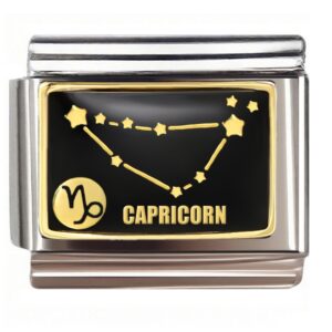 Capricorn Constellation Italian Charms Bracelet