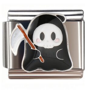 Kawaii Grim Reaper Italian Charms Bracelet