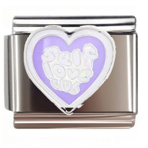 Self Love Club Heart Italian Charms Bracelet