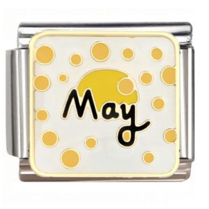 May Sun & Yellow Dots Italian Charms Bracelet