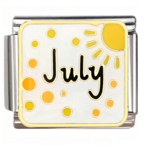 July Sun & Dots Italian Charms Bracelet