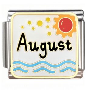 August Sun & Waves Italian Charms Bracelet