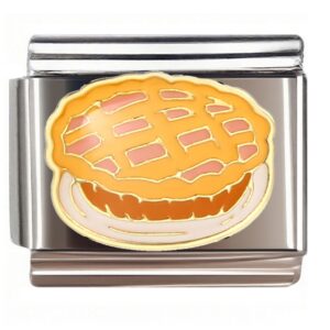 Lattice Thanksgiving Pie Italian Charms Bracelet