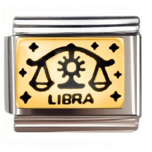 Libra Balance Zodiac Italian Charms Bracelet