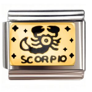 Starry Scorpio Zodiac Italian Charms Bracelet