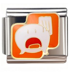 Ghost with Fork Italian Charms Bracelet