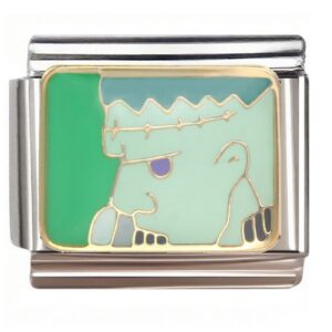 Cartoon Frankenstein Italian Charms Bracelet