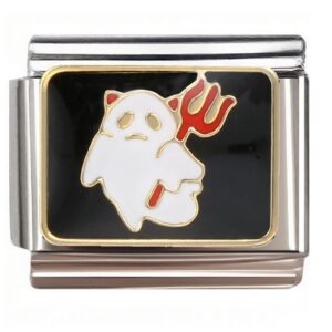 Devil Ghost Trident Italian Charms Bracelet