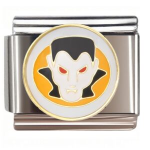 Vampire Dracula Face Italian Charms Bracelet