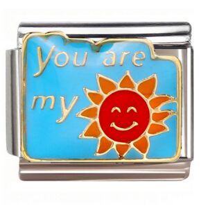 You Are My Sun Italian Charms Bracelet