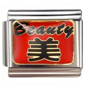 Beauty 美字 Design Italian Charms Bracelet