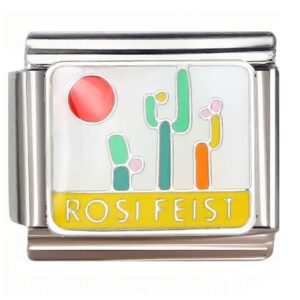 Desert Cacti Sun Italian Charms Bracelet