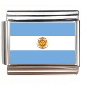 Flag of Argentina,fit 9mm Italian Charm Bracelet
