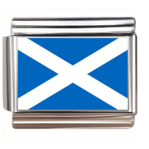Flag of Scotland,fit 9mm Italian Charm Bracelet