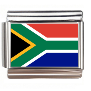 Flag of South-Africa,fit 9mm Italian Charm Bracelet