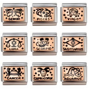 Zodiac Signs - Rose gold