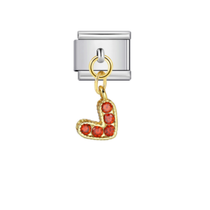 Red Accented J Pendant