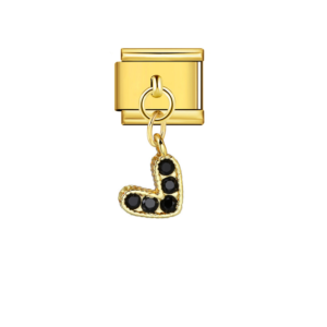 Black Accented J Pendant