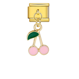 Pink Cherry Pair Pendant