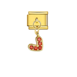 Red Accented J Pendant