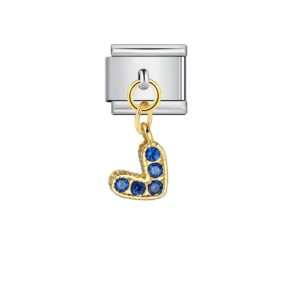 Blue Accented J Pendant