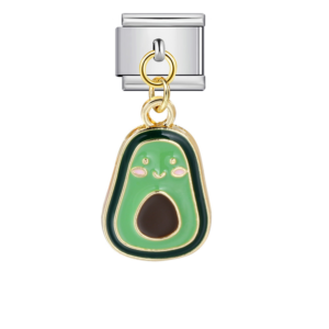 Green Avocado Face Pendant