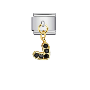 Black Accented J Pendant