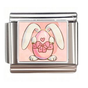 Bunny with Pink Bow Egg