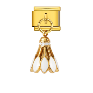 White Shuttlecock Pendant