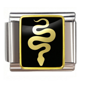 Gold Coiled Snake