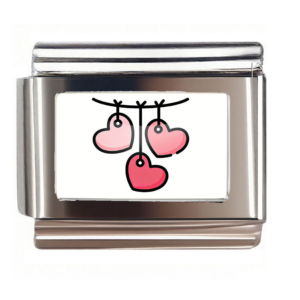Three Hanging Hearts Link