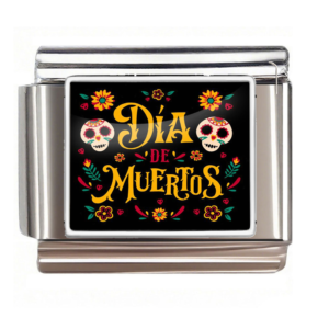 Silver Floral Dia De Muertos