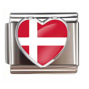 Denmark Flag Heart