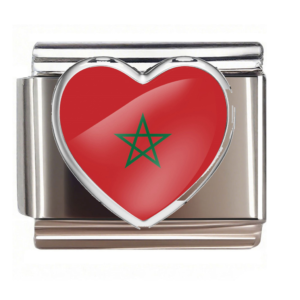 Morocco Flag Heart