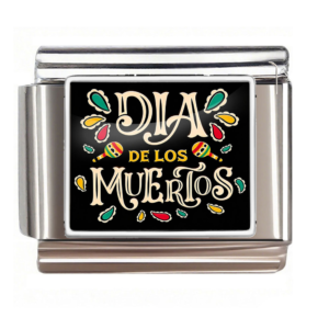 Silver Black Dia De Los Muertos