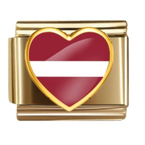 Austria Flag Heart Link