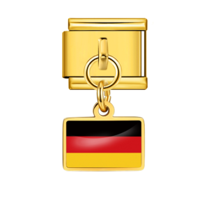 Gold Germany Flag Pendant