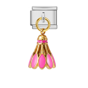 Pink Shuttlecock Pendant