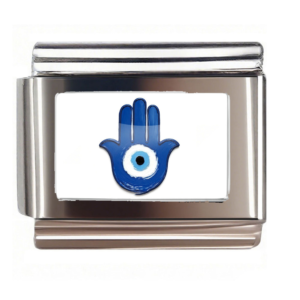 Solid Blue Hamsa Eye