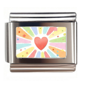 Watercolor Heart Burst