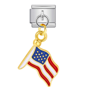 Tied American Flag Pendant
