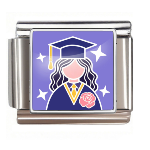 Graduate Girl with Rose
