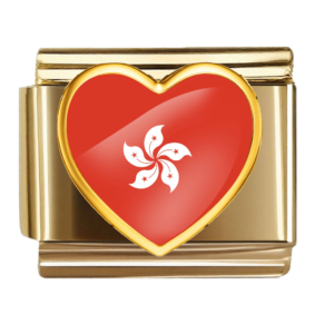 Hong Kong Flag Heart
